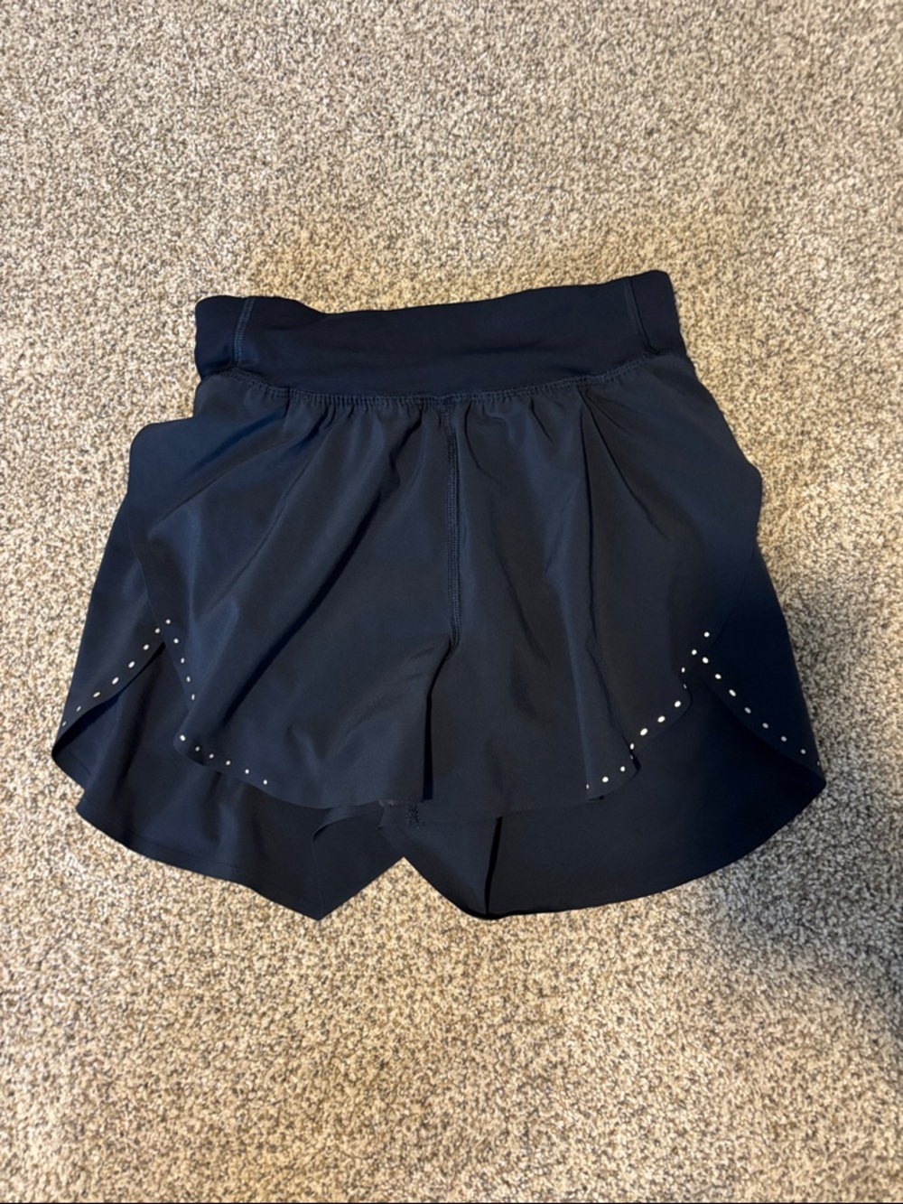 Navy lululemon running shorts